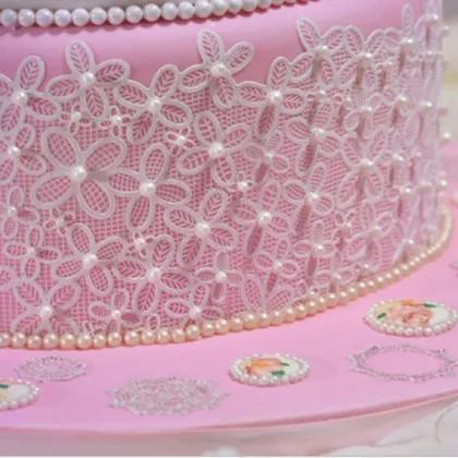 Snowflake Lace Cake Decorating Silicone Fondant Mold