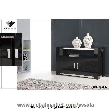 Modern Black MDF Sideboard ,Cupboard