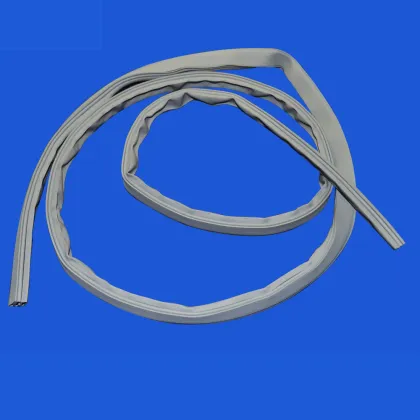 Rubber edge for sheet metal seal strip