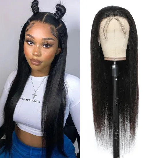 Mink Straight Brazilian Human Hair Lace Front Wig Remy HD lace Wigs Natural Human Hair Wigs For Black Women