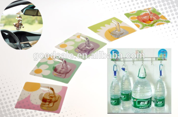 Colorful reusable square magic hook suction hook