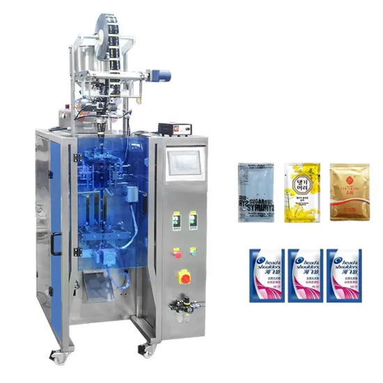 Automatic 4-Sided Sealing Packing Machine for 10ml and 20ml Liquid Conditioner and Shampoo Sachets