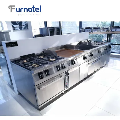 Commercial Luxe-Series Gas Large Cooking Range Kitchen Equipment