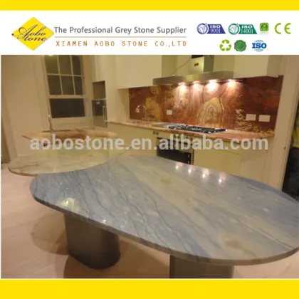 Luxury Azul Macaubas Blue Marlbe Dining Table