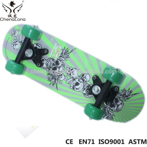 17*5 Skull 2015 New Design 9 ply chinese pro maple skateboard complete Professional Leading Manufacturer