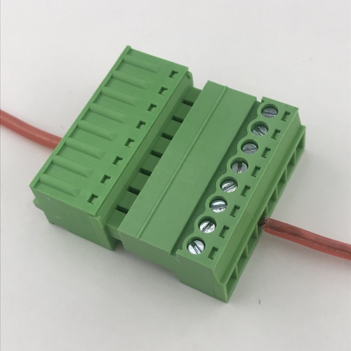 3.81mm pitch 8 pin spring terminal block