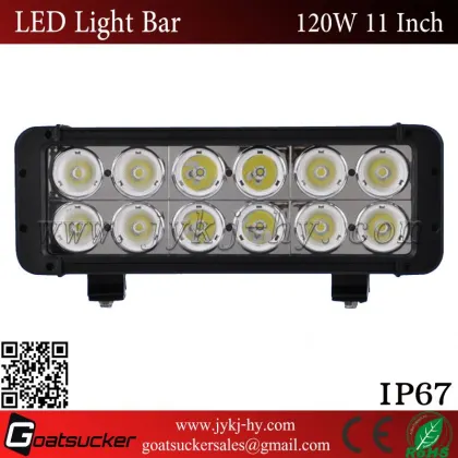 High quality dual row tow truck lite led headlight,120W single row LED light bar