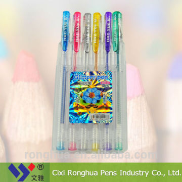 Different colors of glitter gel ink pen WY-STx