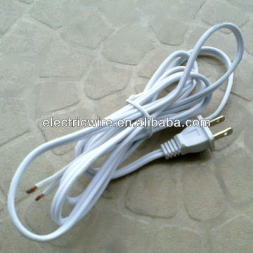 SPT-1 18AWG UL Cable with USA 2-pin Polarized Power Plug