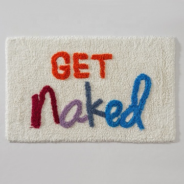 Luxury Thick Non-Skid Water Absorbent Soft 100% Cotton Craft Tufted Shower Bath Mat BRUG-240603