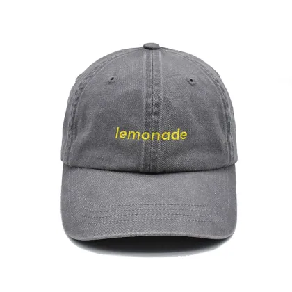 Custom Wash Old Style Gray Dad Cap