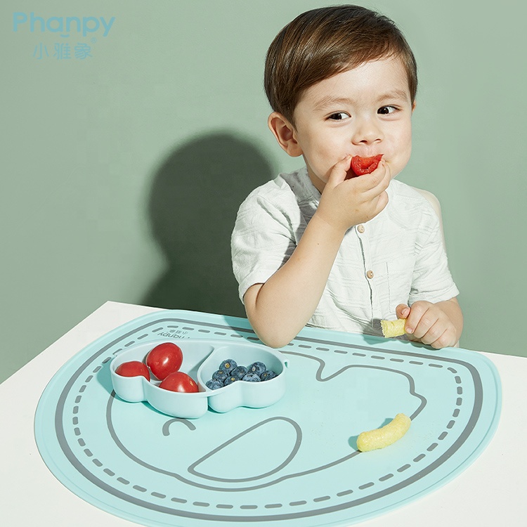 Toddler Children's Placemat Suction Plate Dishwash Friendly