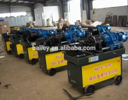 Rebar thread rolling machines