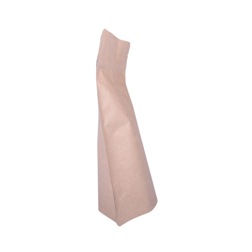 250g yellow kraft paper stand up pouch bag with zipper