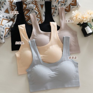 Trendy Wirefree Padded Gym Tank Tops for Women and Girls