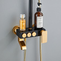 New Exposed Gold Shower Set for Easy Installation