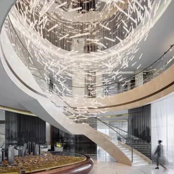 Customized Attractive Shopping Mall Crystal Chandelier