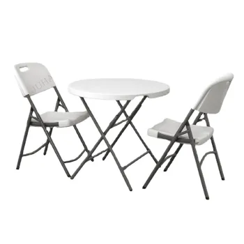 Factory Direct Sale 110cm Height Outdoor Banquet Wedding Foldable White Plastic Bar Table