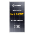 545W painel solar mono 182mm 144cells