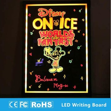 New innovative products 2014 LED illuminated blackboard fluorescent led blackboard