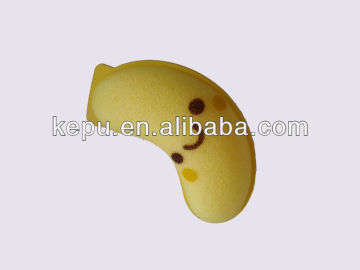 banana shape cute fruit bath sponge for kids(KP-010)