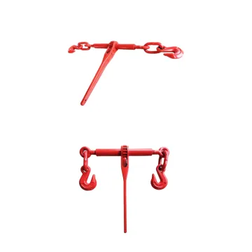 Manufacturer's Rigging Hardware: Casted Handle Ratchet Type Load Binder with Safety Hooks