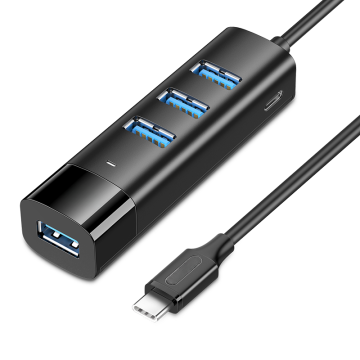4-in-1 OTG USB Hub Type-C 4-Port Docking Station Adapter for Phone and Laptop