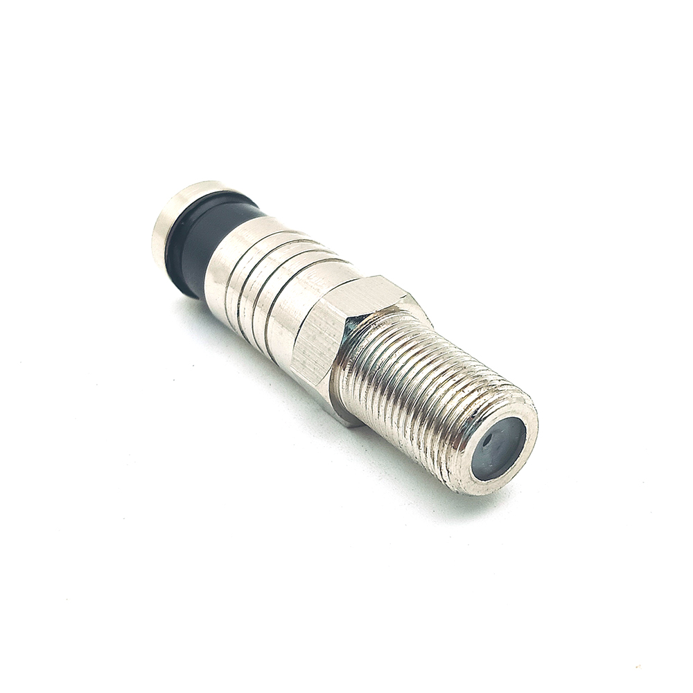 Waterproof Seal F Type Female Compression Connector Adapter
