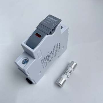 TUV CE Certified 10*38mm DC 1000V Solar PV Fuse with LED Fuse Holder, 20A Protection