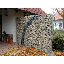 Decoração ao ar livre da parede de Gabion