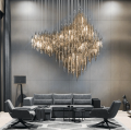 Modern crystal chandelier for villa