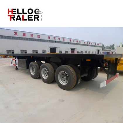 CIMC 3 Axle 40ft Flatbed Container Semi Trailer For Sale