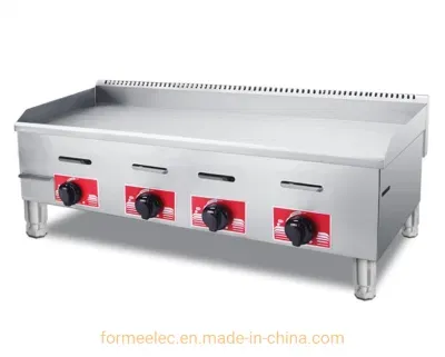 Desktop Gas Griddles Flat Plate Countertop Gas Grill 3 Buners Heavy Duty Gas Griddle