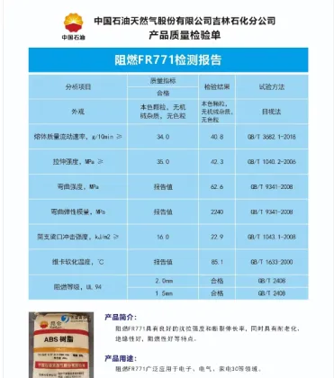 Natural flame retardant ABS