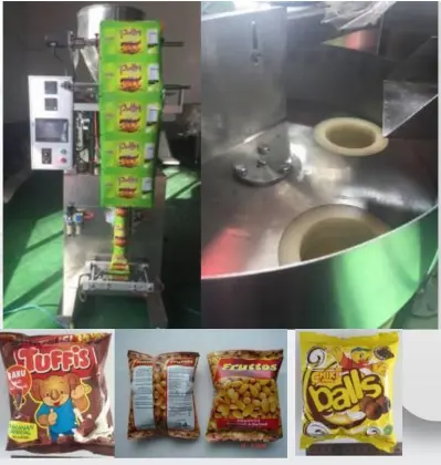 Volumetric vertical packing machine nuts snacks pack machine
