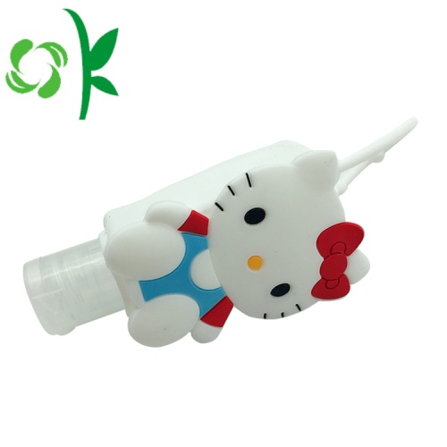 Lovely Cat Anti-bacterial Alcohol Sanitizer Silicone Holder