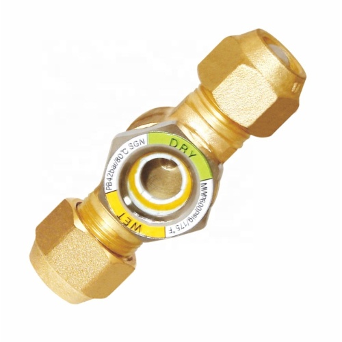 Refrigeration SGN-SAE Solder R134a R22 R410 part brass sight glass