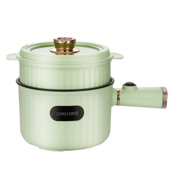 Portable Green Mini Electric Cooker - Single/Double Layer Hot Pot