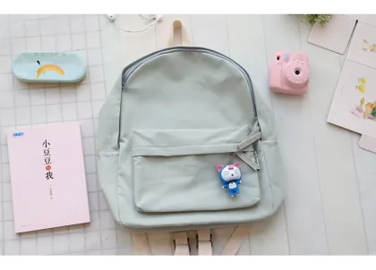 Custom solid color canvas backpack backpack