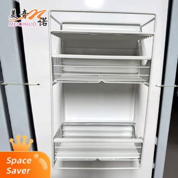 Rack de armazenamento extensível de camada dupla