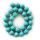 Perles rondes turquoise de 14 mm