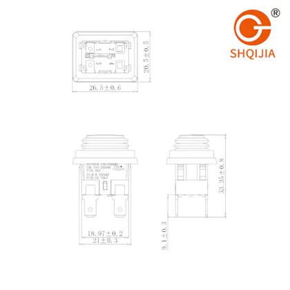 Illuminated Sealed P12-2N Push Button Switch
