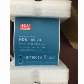 Meanwell NDR-480 시리즈 480W 24V 단일 출력 산업용 DIN 레일 전원 공급 장치