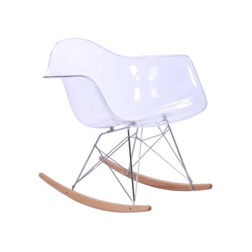 Eames RAR transparent plastic rocking replica chair