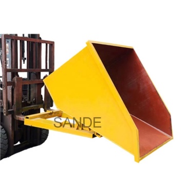 Sande Factory Sale: Self Dumping Dumpster for Forklift Attachment - Tipping Bin / Steel Hopper