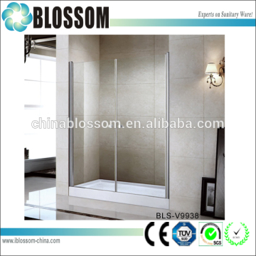 new design deluxe pivot shower door 2 sided shower enclosure