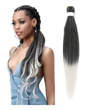 Easy jumbo braid Synthetic Hair extension 100g 24inOmbre braiding hair black women cheap Original pre stretched braiding hair