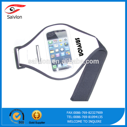 High Quality Can Adjust Black Fabric Mobile Phone Armband