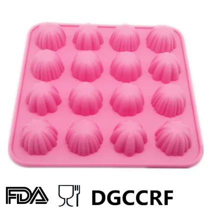 BPA free flower shape Silicone ice lattice ice cube tray mini ice cube maker /homemade ice cream maker