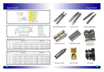 Mould for Metal Zipper Production Machine parts